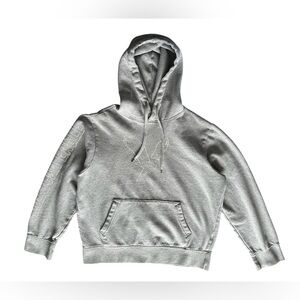 American Eagle Outfitters Light Gray Hoodie with Embroidered Logo Men’s Medium